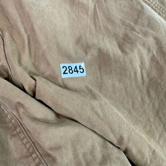 American Eagle Coat Men XL Lined Waxed Canvas Jacket Workmans Brown Sherpa Chore - Picture 10 of 10